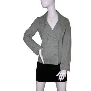 Norma Kamali Women's Blazer Jacket Size M Two Front Pockets Gray